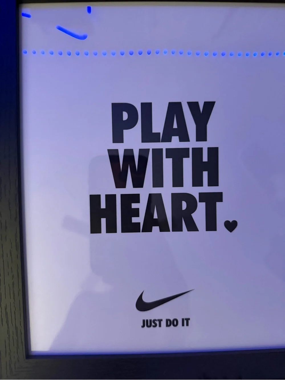 Nike Black & White 'Yesterday You Said Tomorrow' Framed Print